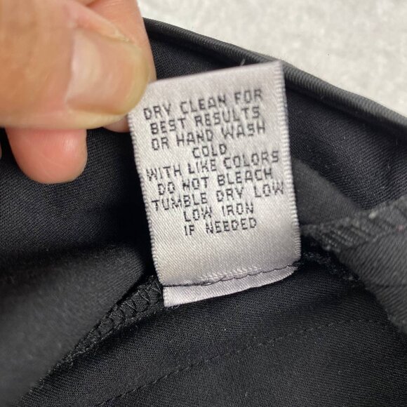 Black Button Polyester Rayon Blend - Picture 9 of 10